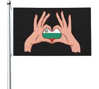 Drapeaux De Jardin Tenir L'Amour Dans Tes Mains Garden Flag Bannière Extérieure Coupe-Vent Et Étancheune Pour Ferme Célébrations 90X150 Cm