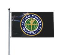 Drapeaux De Jardin The United States Federal Aviation Administration Bannière Jardins Imperméabiliser Drapeau Fierté Couleurs Vives Drapeaus Décoratif Pour Festivals Défilé Balcon 90X152CM