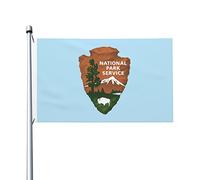Drapeaux De Jardin The United States National Park Service Pelouse Drapeaux Coupe-Vent Et Étancheune Treer Drapeau Pour Jardinage Patio Ferme 90X150 CM