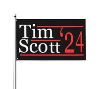 Drapeaux De Jardin Tim Scott Pour L'Élection Présidentielle De 2024 Bannière Jardins Durable Bannières Extérieure Decoration Drapeaus Décoratif Pour Défilé Fête Festivals 90X152CM