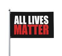 Drapeaux De Jardin Toutes Les Vies Comptent Drapeau Fierté Decoration Bannière Jardins Résistant Drapeaus Décoratif Pour Festivals Défilé Balcon 90X152CM