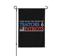 Drapeaux de jardin « Traîtres et Patriotes » imprimés recto verso, décoration intérieure, 71 x 102 cm