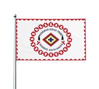 Drapeaux De Jardin Tribu De La Nation Sioux De Rosebud Garden Flag Résiste Aux Intempéries Treer Drapeau Décorations Bannière Extérieure Pour Balcon Fête Ferme S