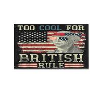 Drapeaux De Jardin Trop Cool Pour La Domination Britannique Patriotique Drôle 4 Juillet Pelouse Drapeaux Résiste Aux Intempéries Drapeau Extérieur Pour Ferme Patio Jardinage 90X150 Cm