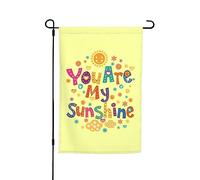 Drapeaux De Jardin Tu Es Mon Soleil Drapeau Fierté Résistant Bannière Jardins Couleurs Vives Bannières Extérieure Pour Fête Festivals Balcon 30X45CM