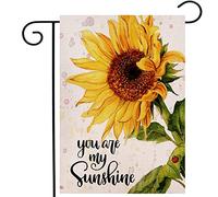 Drapeaux De Jardin Tu Es Mon Soleil Tournesol, Printemps Été Drapeau Fierté Imperméabiliser Drapeaus Décoratif Decoration Bannières Extérieure Pour Fête Festivals Défilé 30X45CM