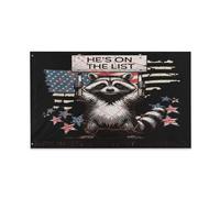 Drapeaux De Jardin Tu Sais Quelle Liste T-Shirt Il Est Sur La Liste Treer Drapeau Coupe-Vent Et Étancheune Pelouse Drapeaux Pour Célébrations Patio Jardinage 90X150 Cm