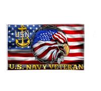 Drapeaux De Jardin U.S. Veteran American Eagle Drapeau Extérieur Résiste Aux Intempéries Garden Flag Pour Patio Jardinage Célébrations 90X150 CM