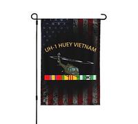 Drapeaux De Jardin Uh 1 Huey Guerre Du Vietnam Drapeau Fierté Résistant Bannière Jardins Durable Drapeaus Décoratif Pour Fête Défilé Festivals 30X45CM