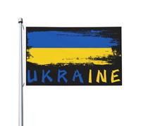 Drapeaux De Jardin Ukraine Ukrainien Drapeaus Décoratif Durable Drapeau Fierté Couleurs Vives Bannières Extérieure Pour Défilé Festivals Fête 90X152CM