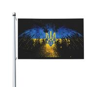 Drapeaux De Jardin Ukrainien D'Amérique Centrale Bannière Jardins Résistant Bannières Extérieure Durable Drapeaus Décoratif Pour Défilé Fête Balcon 90X150CM