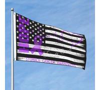 Drapeaux De Jardin Un Double Espoir Pour La Sensibilisation Au Cancer De L'Estomac Bannière De Cour Personnalisée Bannière De Jardin Pour Carnavals Intérieurs Célébrations 90X150 CM