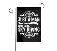 Drapeaux De Jardin Un Homme Qui Aime La Plongée Résiste Aux Intempéries Pelouse Drapeaux Toutes Les Saisons Drapeau Extérieur Pour Ferme Patio 30X45Cm
