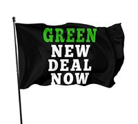 Drapeaux De Jardin Un New Deal Vert Pour Lutter Contre Le Changement Climatique Aux États-Unis Drapeau Fierté Imperméabiliser Drapeaus Décoratif Decoration Bannières Extérieure Pour 90X152CM