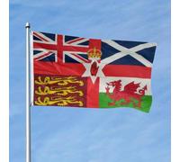 Drapeaux De Jardin Union Jack, Croix De Saint-André Écossaise, Dragon Gallois Et Lion Anglais Garden Flag Toutes Les Saisons Treer Drapeau Décorations Drapeau Extérieur Pour Ferme Célébrations S