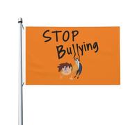 Drapeaux De Jardin Unity Day Stop Bulyling Drapeaus Décoratif Durable Drapeau Fierté Résistant Bannière Jardins Pour Fête Balcon Défilé 90X152CM