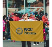 Drapeaux De Jardin Université Des Gouverneurs De L'Ouest Drapeau Fierté Durable Drapeaus Décoratif Résistant Bannières Extérieure Pour Défilé Festivals Balcon 90X152Cm