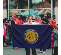 Drapeaux De Jardin Université Des Gouverneurs De L'Ouest Drapeau Fierté Imperméabiliser Drapeaus Décoratif Decoration Bannière Jardins Pour Fête Balcon Défilé 90X152CM