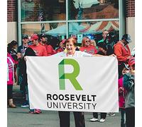Drapeaux De Jardin Université Roosevelt Bannières Extérieure Couleurs Vives Drapeaus Décoratif Résistant Bannière Jardins Pour Fête Balcon Défilé 90X152CM
