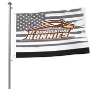 Drapeaux De Jardin Université Saint-Bonaventure Bannière Jardins Decoration Drapeau Fierté Couleurs Vives Bannières Extérieure Pour Balcon Fête Défilé 90X152CM
