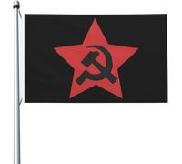 Drapeaux De Jardin Urss Marteau Et Faucille Drapeau Militaire Couleurs Resistant Exterieur Personnalisés Bannière, Pour Les Bureaux, Les Défilés, Balcon, 90x150cm