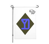 Drapeaux De Jardin Us Army 26Th Infantry Division Yankee Division Premium Garden Flag Coupe-Vent Et Étancheune Pelouse Drapeaux Pour Balcon Fête Ferme S