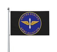 Drapeaux De Jardin Us Army Aviation Branch Drapeaus Décoratif Imperméabiliser Drapeau Fierté Couleurs Vives Bannières Extérieure Pour Festivals Balcon Défilé 90X152CM