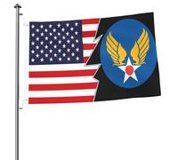 Drapeaux De Jardin Us Army Corps Hap Arnold Wing And America Résiste Aux Intempéries Garden Flag Toutes Les Saisons Drapeau Extérieur Pour Ferme Célébrations Balcon Fête 90X150 Cm