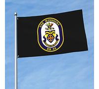 Drapeaux De Jardin Usn Uss Missouri Bb-63 Drapeaux Décoratifs D'Extérieur Classique Bannière De Jardin Pour Balcon Vacances Festivals 90X150 Cm