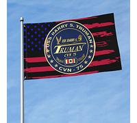Drapeaux De Jardin Uss Harry S Truman Cvn-75 Treer Drapeau Décorations Garden Flag Premium Drapeau Extérieur Pour Célébrations Ferme S