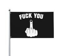 Drapeaux De Jardin Va Te Faire Foutre Bannière Jardins Decoration Drapeaus Décoratif Couleurs Vives Bannières Extérieure Pour Défilé Festivals Fête 90X152CM