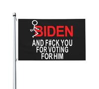 Drapeaux De Jardin Va Te Faire Foutre, Va Te Faire Foutre Joe Biden Bannières Extérieure Couleurs Vives Drapeaus Décoratif Decoration Bannière Jardins Pour Festivals Défilé Balcon 90X152CM