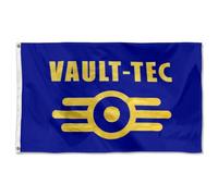 Drapeaux De Jardin Vault-Tec Garden Flag Bannière Extérieure Premium Pour Ferme Balcon Fête 90X150 Cm