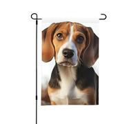 Drapeaux de jardin verticaux de bienvenue 30 × 45 cm, drapeaux de bienvenue mignons beagle double face pour jardin, cour, bannières décoratives pour toutes les saisons, vacances, cour, ferme