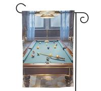 Drapeaux de jardin verticaux de bienvenue - Drapeau de billard double face - Bannière décorative d'extérieur pour toutes les saisons - Pour les vacances, la cour et la ferme - 71,1 x 101,6 cm