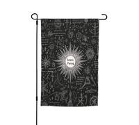 Drapeaux de jardin verticaux double face en toile de jute 30,5 x 45,7 cm, drapeau de jardin d'inspiration surnaturelle, drapeau de bienvenue pour décoration extérieure, cour, pelouse, terrasse