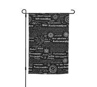 Drapeaux de jardin verticaux double face en toile de jute 30,5 x 45,7 cm, drapeau de jardin surnaturel, drapeau de bienvenue pour décorations extérieures, cour, pelouse, terrasse