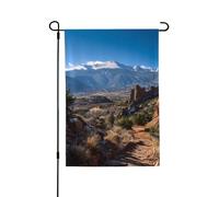 Drapeaux de jardin verticaux double face en toile de jute 71,1 x 101,6 cm, drapeau de jardin du Colorado, drapeau de bienvenue pour décoration extérieure, cour, pelouse, terrasse