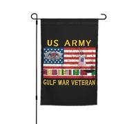 Drapeaux De Jardin Vétéran De La Guerre Du Golfe, 82E Division Drapeaus Décoratif Durable Drapeau Fierté Résistant Bannières Extérieure Pour Festivals Défilé Balcon 30X45CM