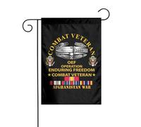Drapeaux De Jardin Vétéran De La Guerre En Afghanistan, Ancien Combattant Drapeau Fierté Couleurs Vives Drapeaus Décoratif Résistant Bannières Extérieure Pour Fête Balcon Défilé 30X45CM