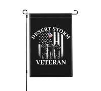 Drapeaux De Jardin Vétéran De L'Opération Tempête Du Désert Bannières Extérieure Durable Drapeau Fierté Résistant Bannière Jardins Pour Balcon Défilé Fête 30X45CM