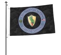 Drapeaux De Jardin Vétéran Du Commandement Central De L'Armée De Terre De La Guerre Froide Bannières Extérieure Durable Drapeaus Décoratif Decoration Bannière Jardins Pour Fête Défilé 90X152CM
