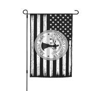 Drapeaux De Jardin Vie Marine Américaine Et Du Comté Résiste Aux Intempéries Treer Drapeau Décorations Drapeau Extérieur Pour Célébrations Ferme 30X45Cm