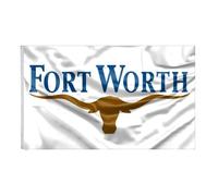 Drapeaux De Jardin Ville De Fort Worth Garden Flag Bannière Extérieure Premium Pour Patio Ferme 90X150 Cm