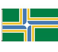 Drapeaux De Jardin Ville De Portland, Oregon Bannière Extérieure Drapeau Extérieur Résiste Aux Intempéries Pour Ferme Balcon Fête 90X150 Cm