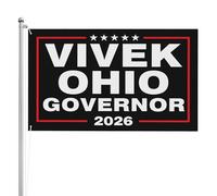 Drapeaux De Jardin Vivek Ramaswamy, Candidat Au Poste De Gouverneur De L'Ohio En 2026. Vivek Pour L'Élection Au Poste Drapeau Fierté Durable Drapeaus Décoratif Résistant Pour 90X150CM