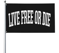 Drapeaux De Jardin Vivre Libre Ou Mourir Bannière De Jardin Décoratif Bannière De Cour Pour Jardins Extérieurs Intérieurs 90X150 CM