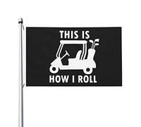Drapeaux De Jardin Voici Comment Je Conduis Une Voiturette De Golf Amusante Décoratif Drapeaux 2 Œillets Métalliques Traditionnel Bannière, Pour Balcon, Les Défilés, Les Bureaux, 90X150Cm