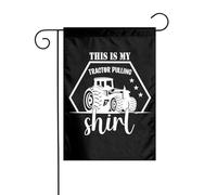 Drapeaux De Jardin Voici Mon T-Shirt De Compétition De Tracteurs Résiste Aux Intempéries Bannière Extérieure Décorations Pelouse Drapeaux Pour Célébrations Ferme 30X45Cm
