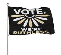 Drapeaux De Jardin Votez, Nous Sommes Sans Pitié Drapeau Fierté Résistant Drapeaus Décoratif Imperméabiliser Bannières Extérieure Pour Défilé Célébrations Balcon 90X152CM